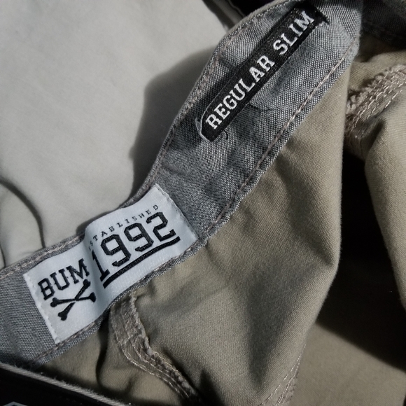 3/$20 BUM | Men Regular Slim Jeans Khaki 32×27 - Picture 4 of 5